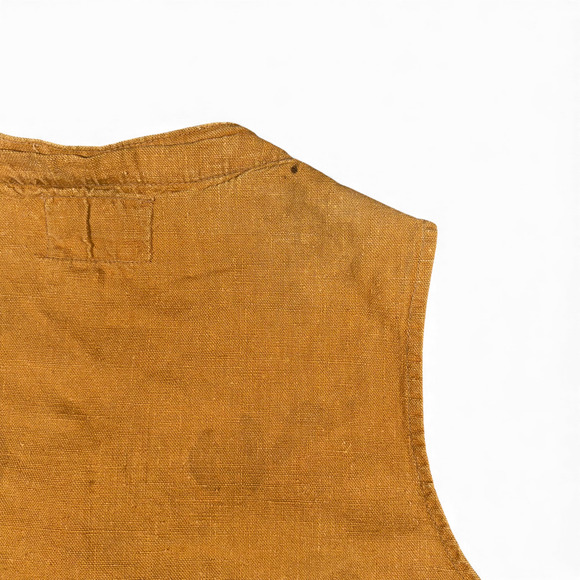 Vintage Montgomery Ward Hunting Vest Adult MEDIUM Brown Duck Canvas Heritage 50s - Picture 10 of 12